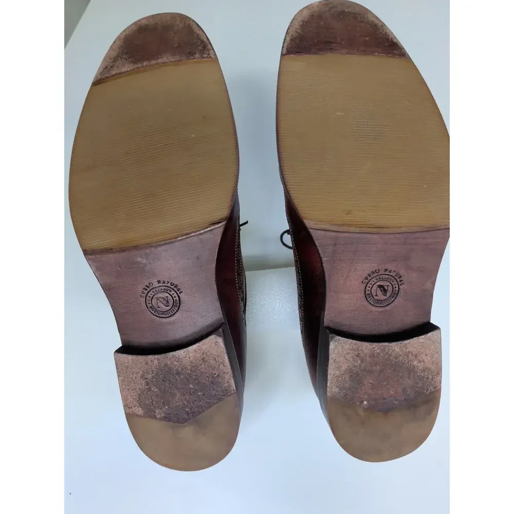 Eclectic Grandpa handmade leather derby oxford Size 26.5 /8.5